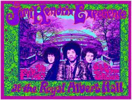 Jimi Hendrix Royal Albert Hall concert poster