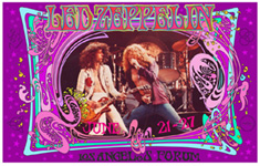 Led Zeppelin Los Angeles Forum poster